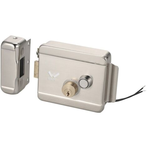 Serrure électrique intelligente WAFU – Compatible interphonie et contrôle d'accès – Sens de pose réversible – Déverrouillage manuel avec clés