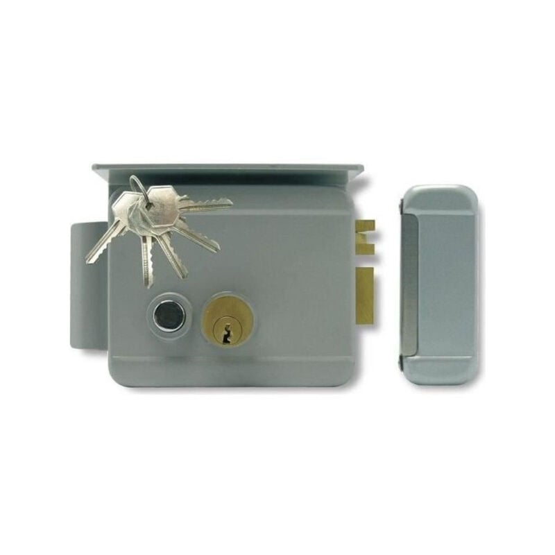 Serrure électrique réversible Extel we 5001/2 bis - 5 clés incluses - Gris