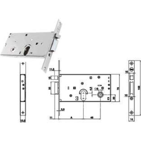 SERRURE ELECTRIQUE YALE MORTAISE 70 Y8500070080