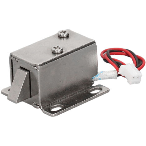 Serrure électromagnétique 12V DC, verrou de sécurité pour meuble, porte et tiroir avec déverrouillage électrique.
