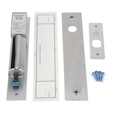 Serrure électromagnétique 12V pour portes en verre ou métal, système de sécurité de verrouillage