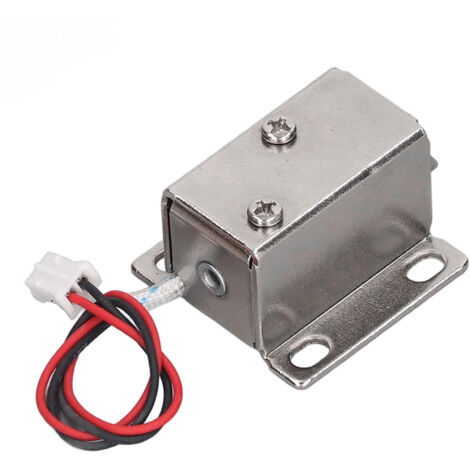 Serrure électromagnétique 2A DC 12V pour armoire, tiroir et porte, système de verrouillage de sécurité à déverrouillage électrique.