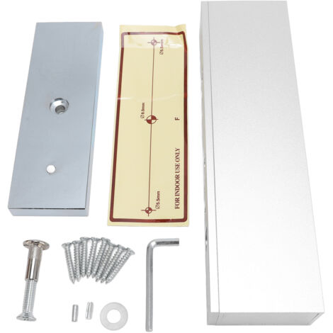 Serrure électromagnétique 500 kg (1200 lbs) de force de maintien, 12 V, sécurité positive, mode NC, porte simple, pour système de contrôle d'accès, montage en surface, 5 fils