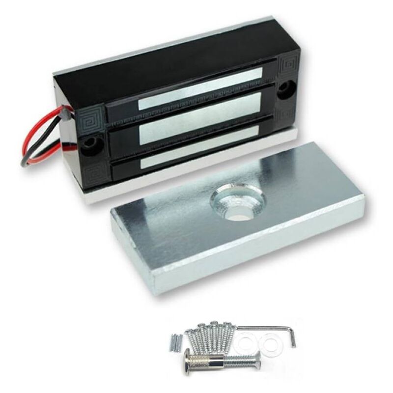 Sjqka - Serrure électromagnétique 60 kg, contrôle d'accès, serrure électronique en métal, dc 12 v, type nc, pour système de sécurité à porte unique