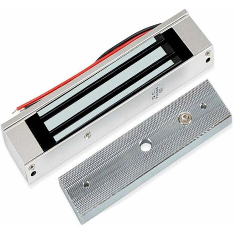 Serrure électromagnétique étanche 180 kg – Système de contrôle d'accès DC 12V – Installation rapide pour portes en bois, métal et verre - 350LBS