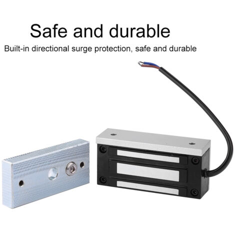 Serrure électromagnétique haute sécurité 60kg pour portes, armoires et meubles