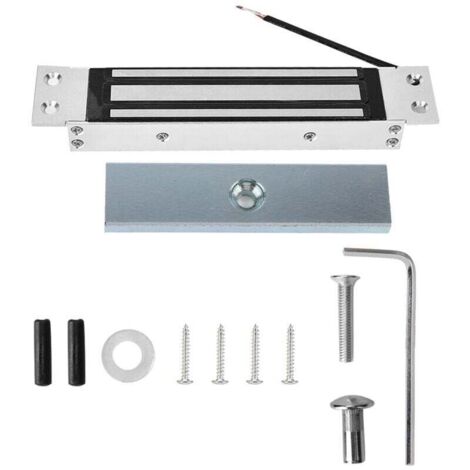 Serrure électromagnétique intégrée 12 V CC – Force de maintien 180 kg – Pour contrôle d’accès sécurisé sur portes métalliques