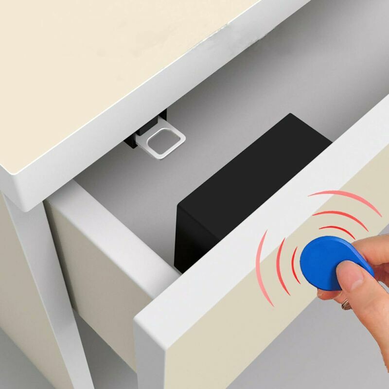 Serrure électronique d'armoire, serrure RFID cachée avec câble USB pour tiroir d'armoire en bois