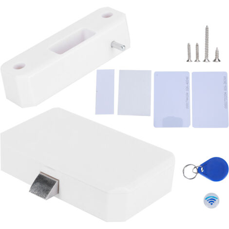 Serrure électronique de tiroir avec carte d'identification - Dispositif de sécurité invisible pour armoire et penderie