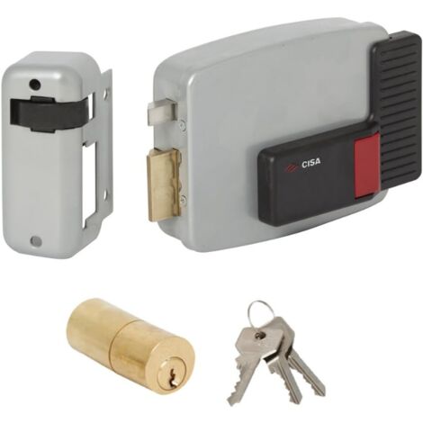Serrure électrique horizontal à cylindre cisa 12V AXE 60mm CYL 50mm Gauche NORMBAU - 3005306000