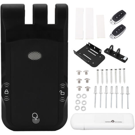 Serrure électronique intelligente Bluetooth, double système de moteur, télécommande sans clé pour la pièce de la maison