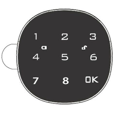 Serrure électronique intelligente pour boîte aux lettres, écran tactile, 30 mm