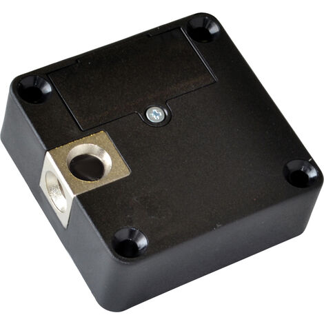 Serrure électronique pour meuble ou vitrine - Section : 60 x 60 mm - Epaisseur : 22 mm - Décor : Noir - ITAR