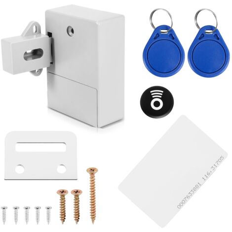 Serrure électronique RFID pour tiroir, armoire, prête à l'emploi et programmable