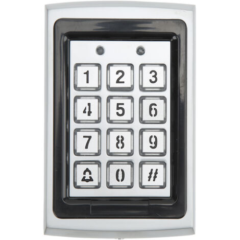 Serrure Électronique Sans Clé avec Contrôle d'Accès, Coque Métallique Étanche pour Maison et Bureau