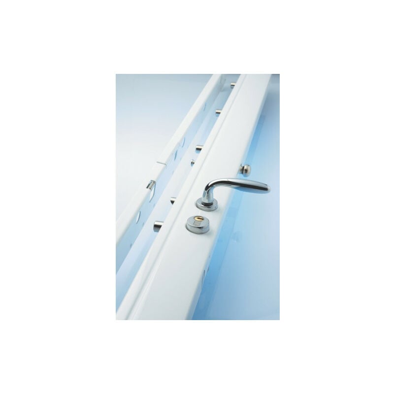 Serrure carénée 6 points Vachette exclusive A2P et A2P Blanc Droite A2P Blanc