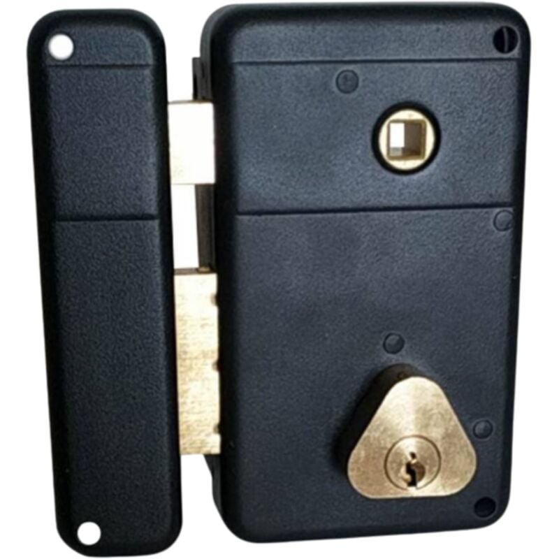 Sûreté à larder, trou cylindre européen i axe 20 mm chromée + gâche Secury-t