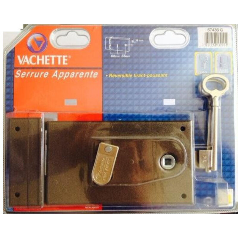 Serr.horiz.pêne dormant 1/2t droit 67436d.sc - Vachette