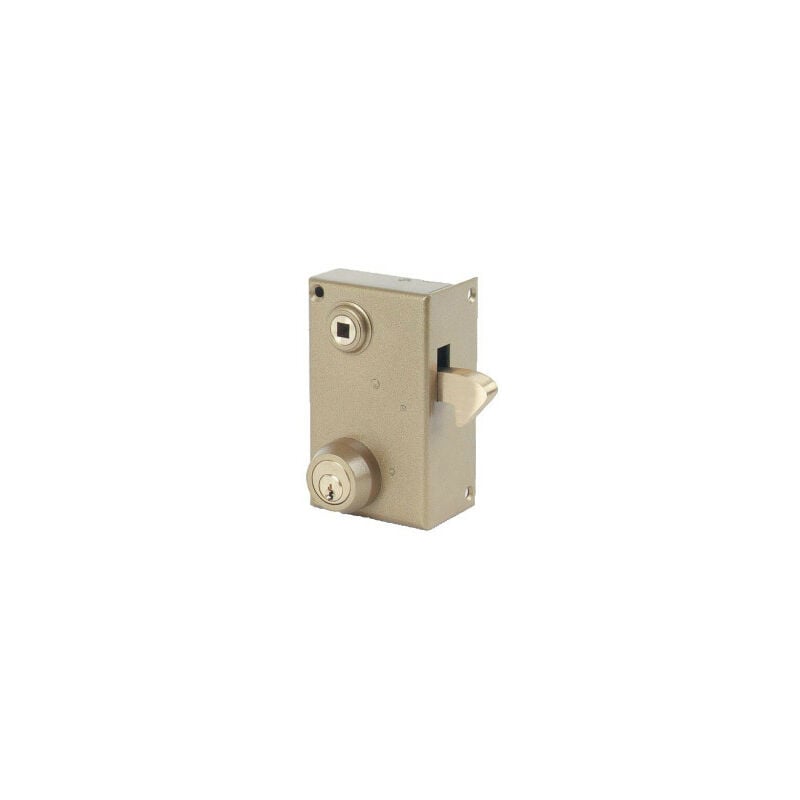 Serrure de sureté verticale à mentonnet JPM vega Jaune/Doré 70 Droite Verticale 70 a Fouillot Sans 120 70