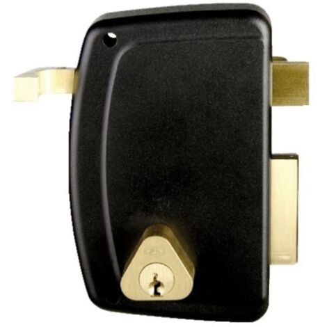 Serrure en applique verticale à tirage - Pêne dormant et demi-tour - A cylindre rond - Match main droite - ASSA ABLOY FRANCE JPM