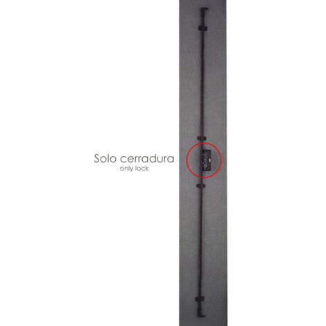 Serrure espagnolette sans clé 93/marron