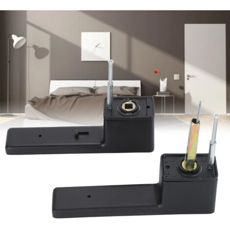 [Serrure et Poignée à Levier] + Reversibles + Design Silencieux + Aluminium/Inox + Compatible Portes 42‑50mm + Noir