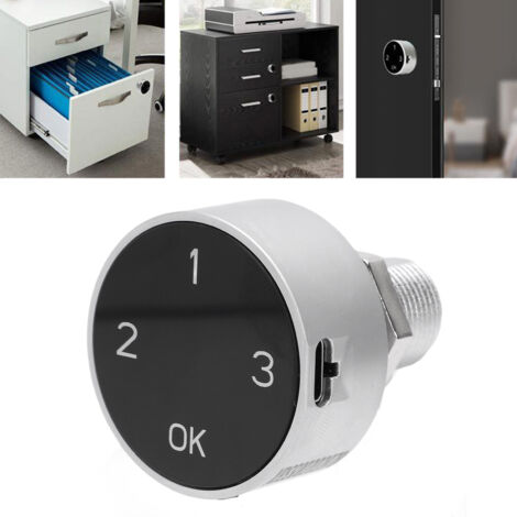 Serrure intelligente pour armoire, coffre-fort numérique à code de mot de passe 1-12, sans clé, avec écran tactile, pour boîte aux lettres, coffre en bois et armoires.