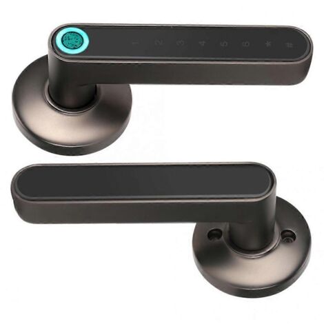 Serrure intelligente sans clé à pêne dormant à empreinte digitale avec clavier d'entrée