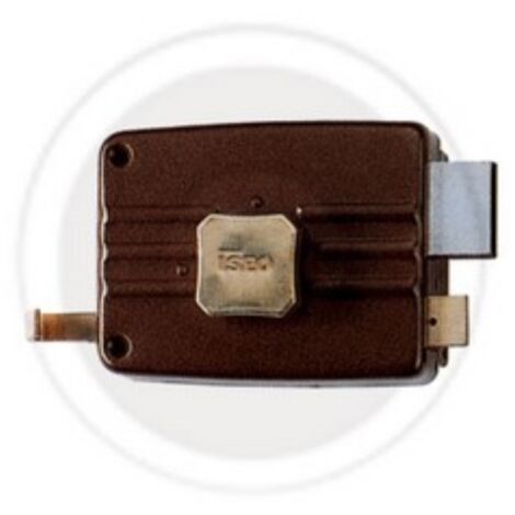 Serrure Iseo 401 pour porte A  appliquer sur porte de porte en bois de 70 mm