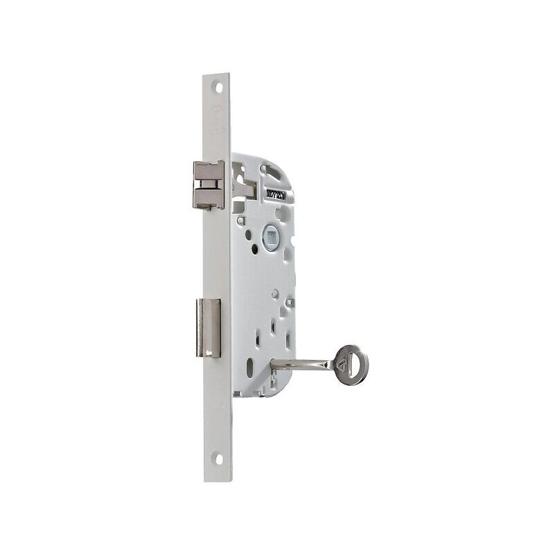 Serrure à larder pêne demi-tour et dormant à gorges axe 40 mm - Têtière bouts carrés main droite -d 25 Vachette