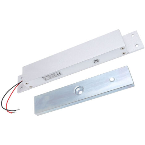 Serrure magnétique électrique en alliage d'aluminium, 280KG, Mode NC 12V, électromagnétique pour système de contrôle d'accès aux portes