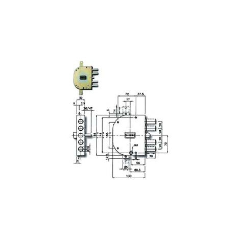 SERRURE MÉTALLIQUE À APPLIQUER 2155 PLUS CR