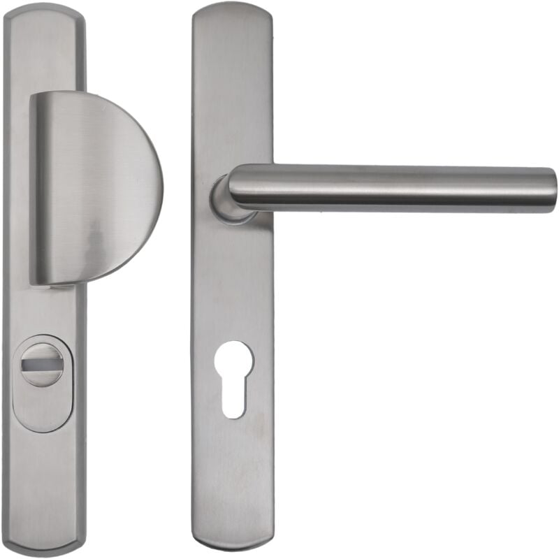 Poignées Angle Vif + Palière Blindées Etroites de Sécurité Klose Besser en Inox 304