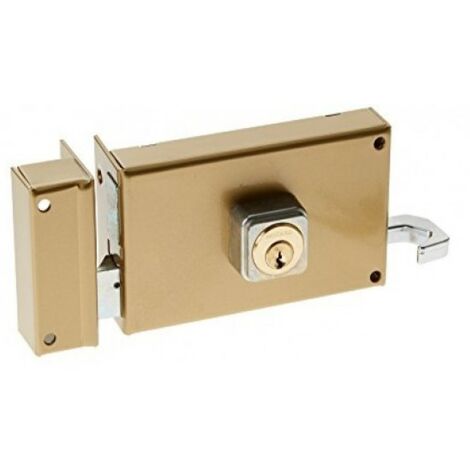 Serrure monopoint en applique ALPHA cylindre rond horizontal tirage gauche - BRICARD - 350111