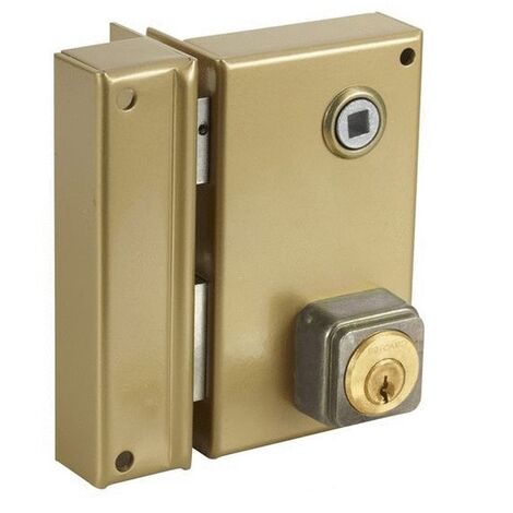 Serrure monopoint en applique ALPHA cylindre rond vertical fouillot gauche - BRICARD - 452111