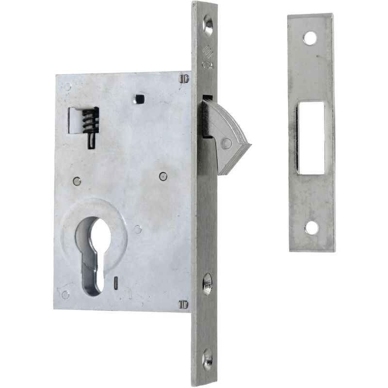 Serrure monopoint à larder profil étroit à crochet axe 30mm Cisa CIS45110.30