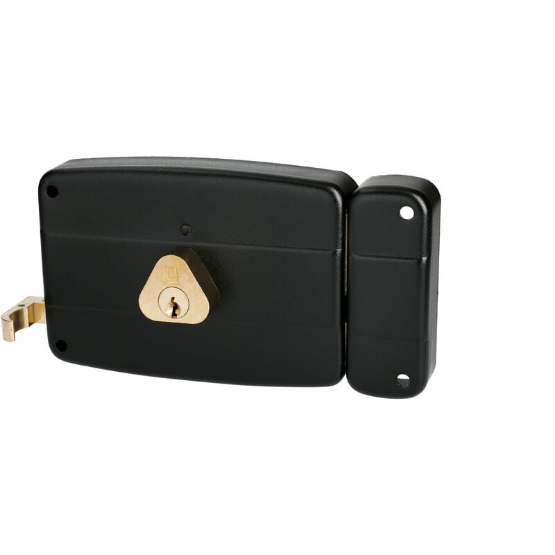 Serrure monopoint en applique ERCY 5 goupilles 5G horizontal tirage droite cylindre de 50mm - HERACLES - C5-501213-1