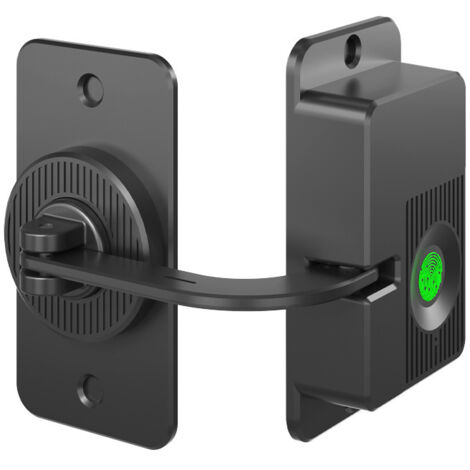 Serrure noire à empreinte digitale pour tiroir d'angle, verrou de sécurité pour enfants, serrure plane sans perçage, fermeture intelligente pour réfrigérateur家用防护