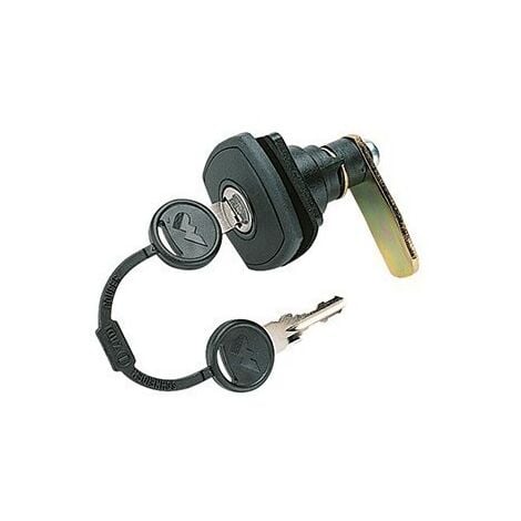 Serrure noire de portillon ou coffre  pour caravane et camping-car