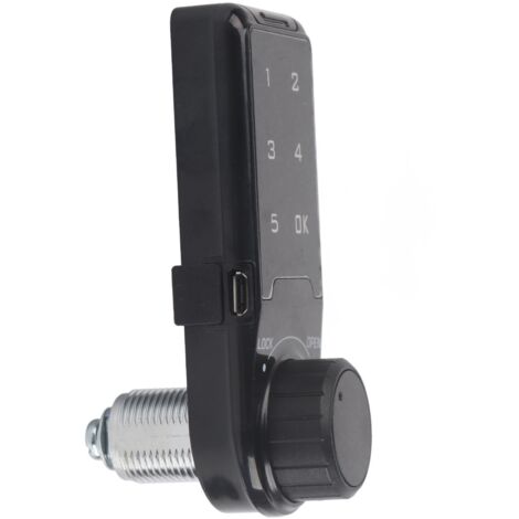 Serrure numérique à code tactile avec installation L=20mm pour armoire/casier - ABS - Cr2032 batterie incluse - Modèle sécurité