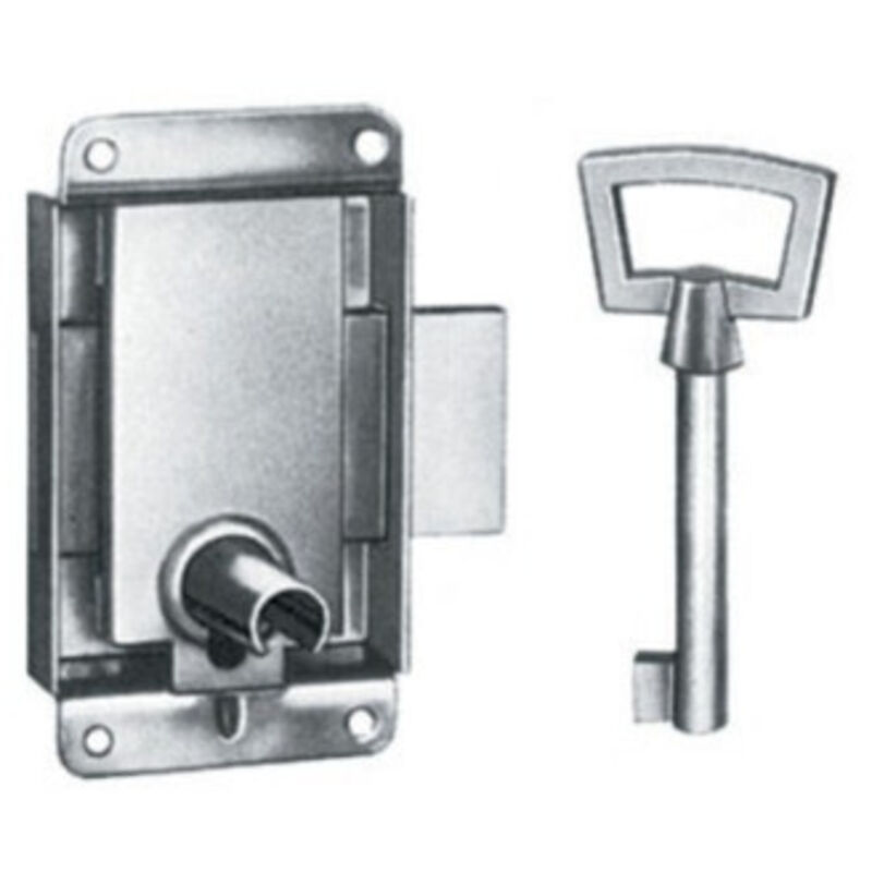 Vachette - Serrure de meuble 881 acier - réversible - clé forée - hauteur : 30 mm - varriure : varié