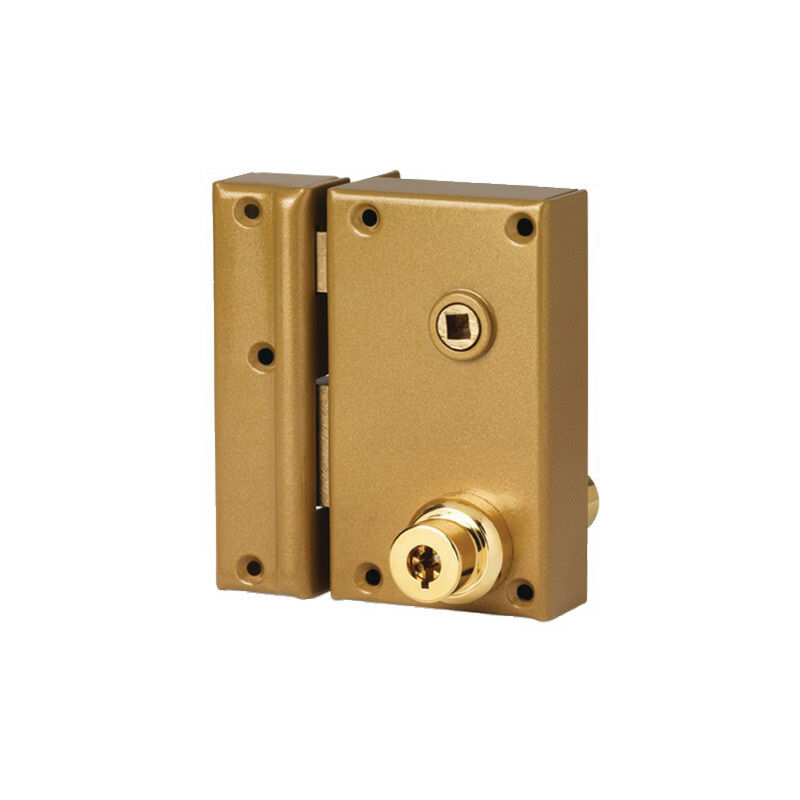 Serrure en applique vertical fouillot cylindre de 45mm 5 ailettes gauche Pollux 212510