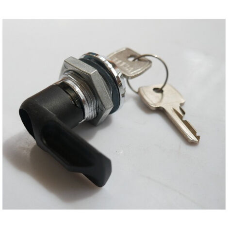 Serrure polyamide à clé 3113A noire pour fermeture coffret industriel série GISSEY
