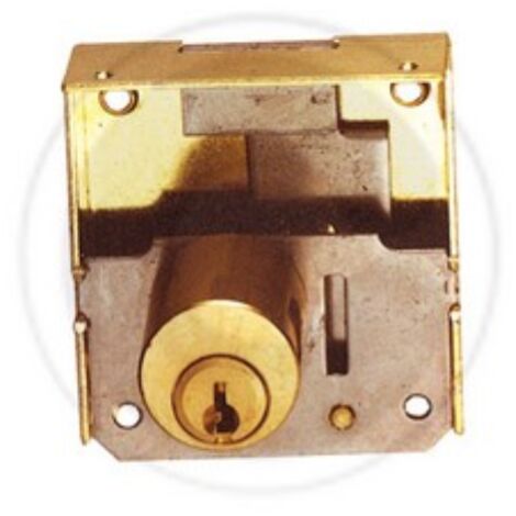 serrure pour meuble A  appliquer entrA e de cylindre laiton 30 mm