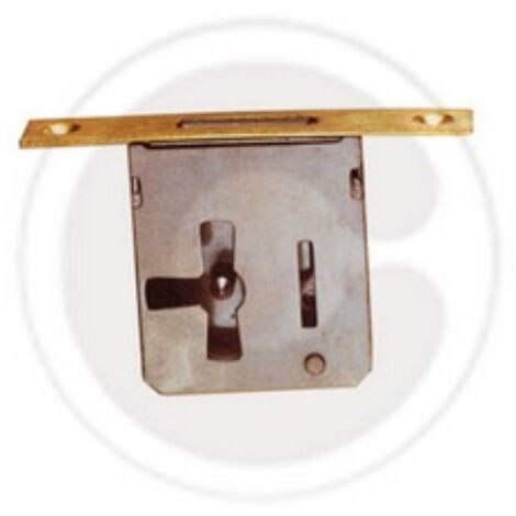 INFERRAMENTA serrure pour meuble A mortaise entrA e gauche gauche fer 50 mm laiton