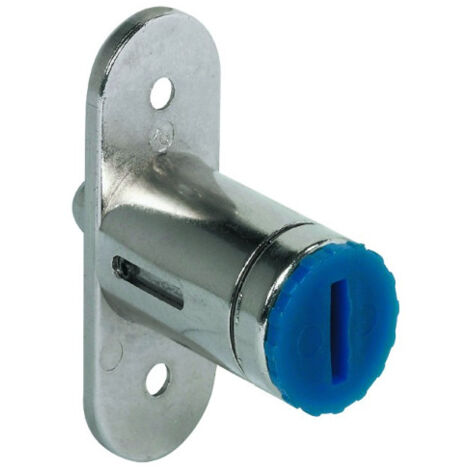Serrure pour porte coulissante à pression - HAFELE                                                                Nickelé  A visser            50