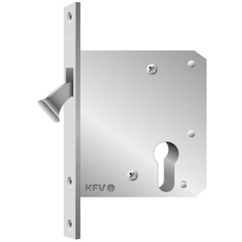 Serrure pour porte coulissante WC,D55,20kt,DL/DR