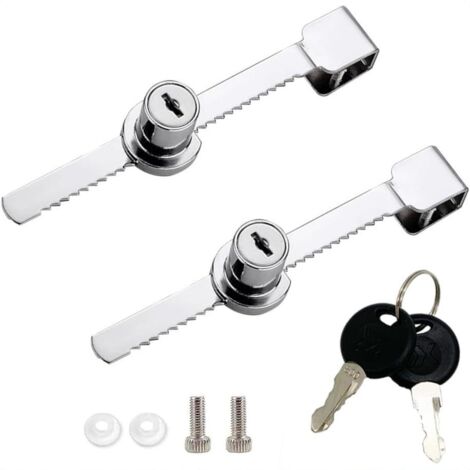 Serrure pour vitrine à ouverture simple 328, serrure pour porte coulissante en verre