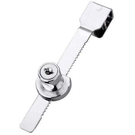 Serrure pour vitrine coulissante avec clé (1 pièce)