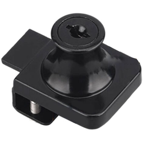 Serrure pour vitrine, installation facile sans perçage, serrure pour porte vitrée avec clés différentes pour une sécurité accrue à la maison et au bureau (2 jeux)-AquaForge